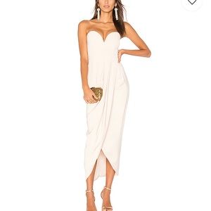 Shona Joy Bustier Draped Maxi Dress
